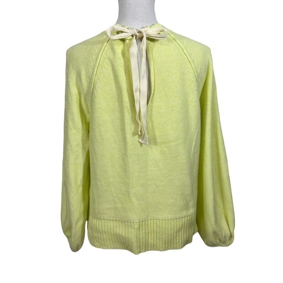 Anthropologie Emily Cotton Sweater Tie at Neck Back - Picture 4 of 10